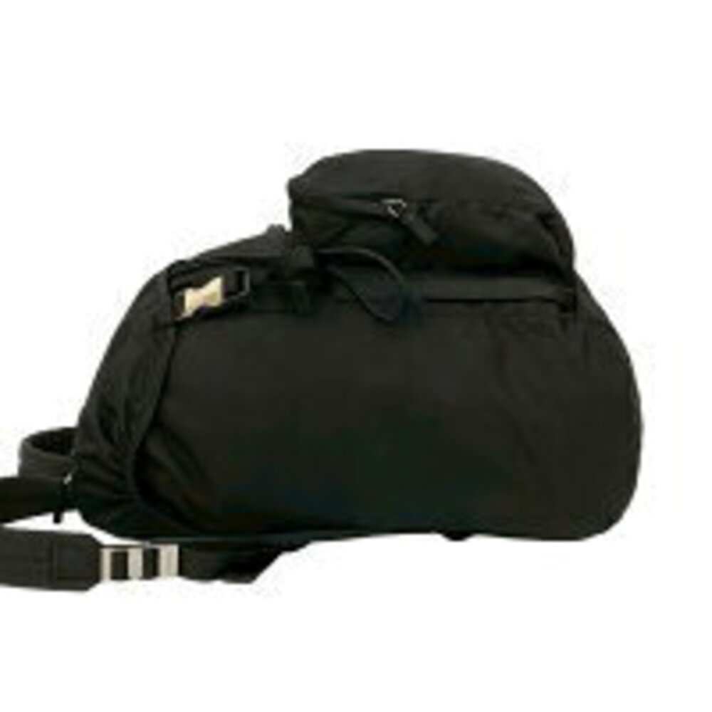 Prada Triangle Logo Motif Drawstring Backpack Day… - image 5